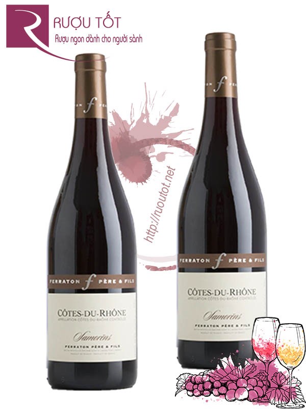 Vang Pháp Cotes du Rhone Samorens Rouge Cao cấp