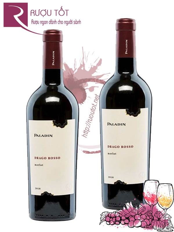 Vang Ý Drago Rosso Paladin Merlot Hảo hạng