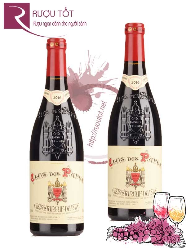 Vang Pháp Clos Des Papes Chateauneuf Du Pape Cao cấp