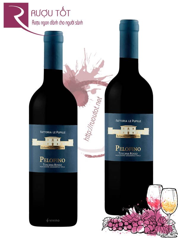 Vang Ý Pelofino Toscana Rosso Fattoria Le Pupille Hảo hạng