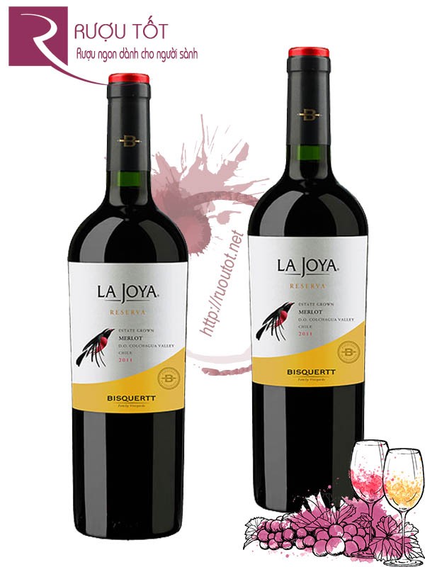 Vang Chile La Joya Reserva Merlot Bisquertt Thượng hạng