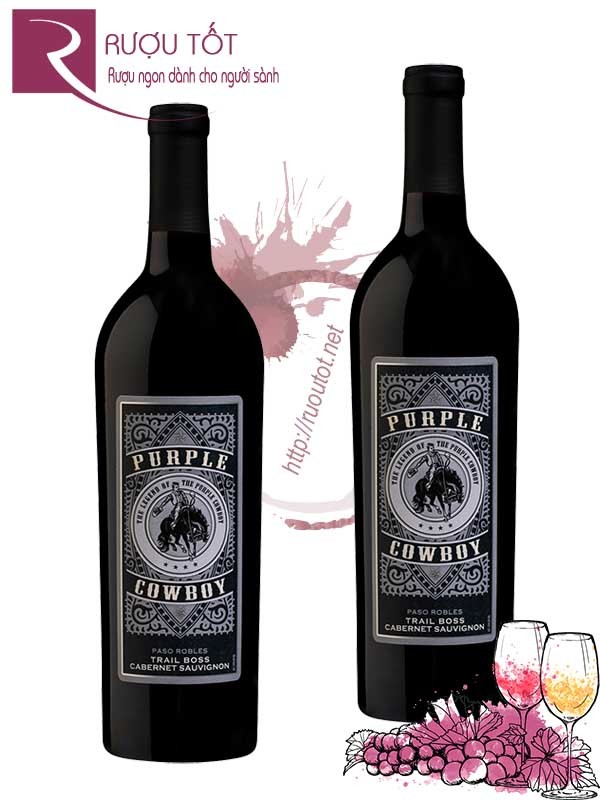 Rượu Vang Purple Cowboy Trail Boss Cabernet Sauvignon Thượng hạng