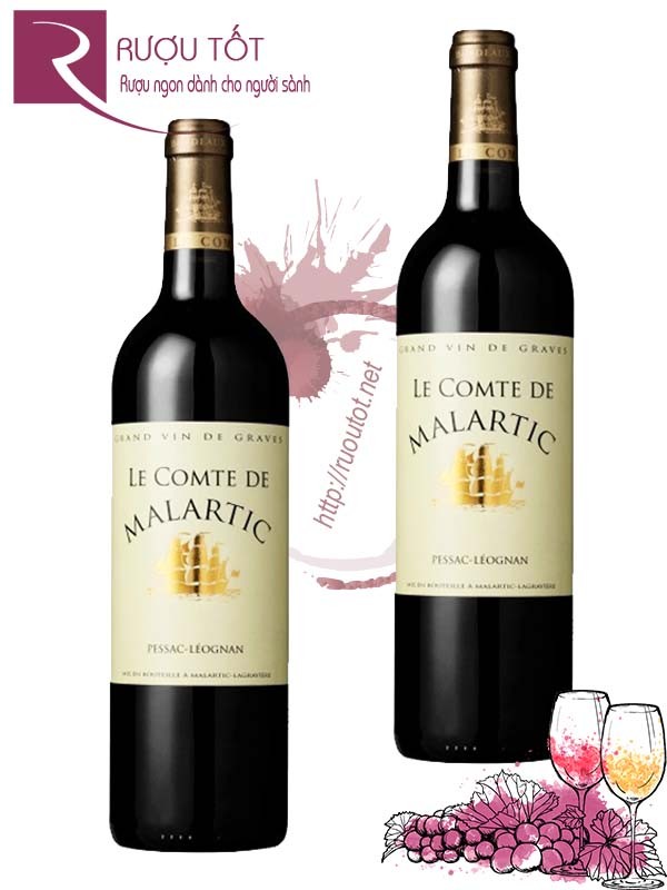 Vang Pháp Le Comte de Malartic Pessac Leognan Cao cấp