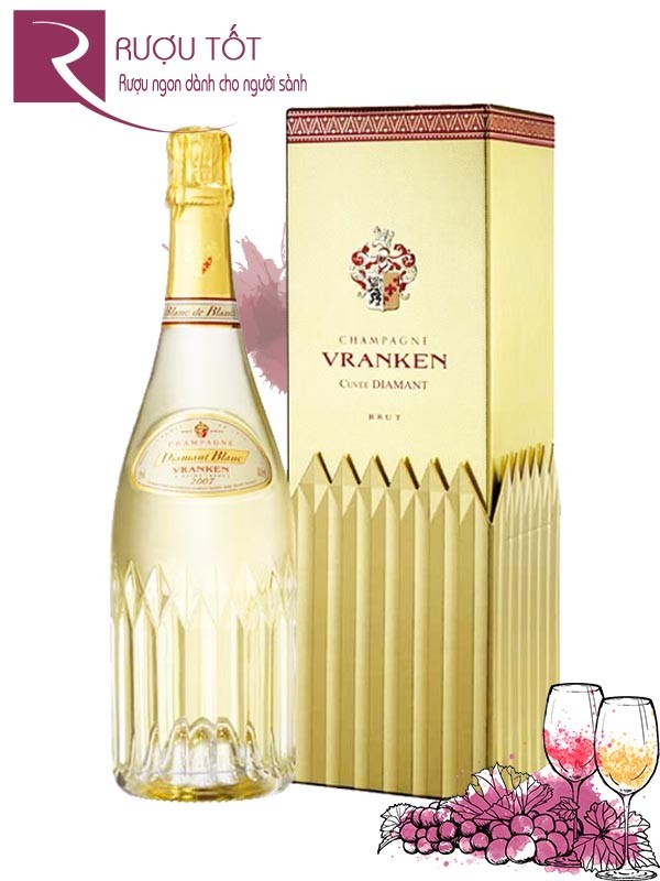 Champagne Pháp Vranken Diamant Blanc de Blancs Cao cấp