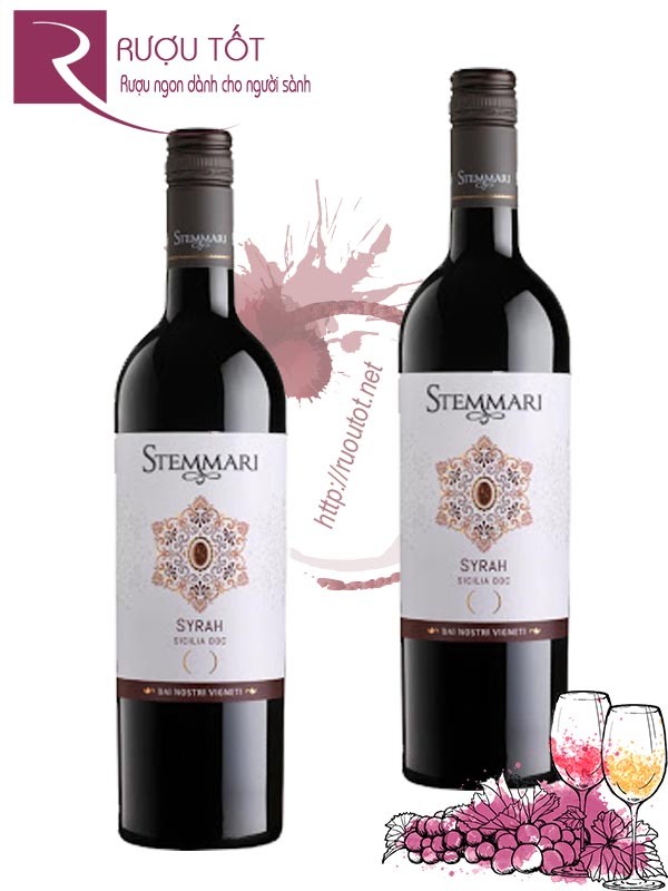 Vang Ý Stemmari Syrah Sicilia DOC Cao cấp