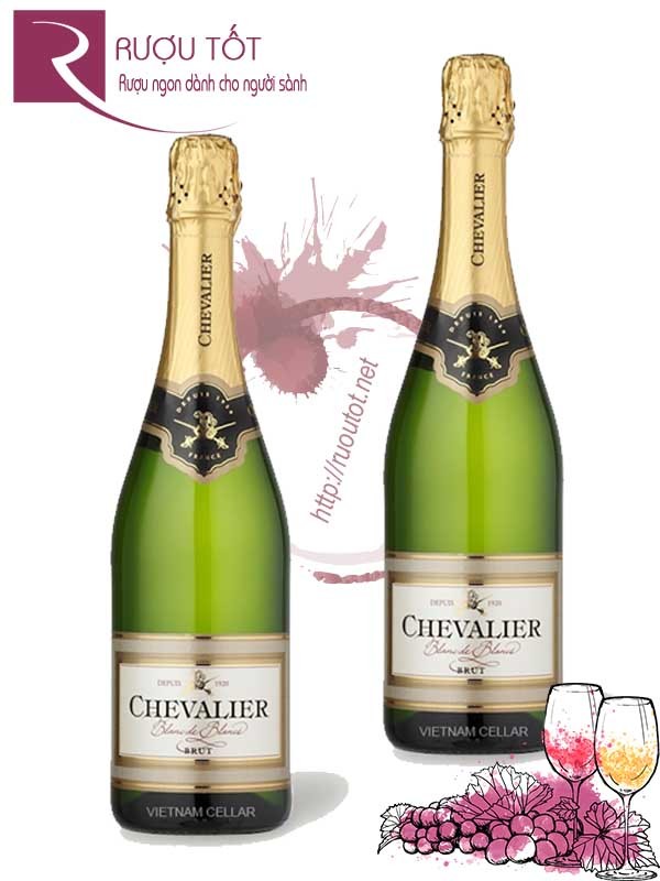 Vang Nổ Chevalier Brut Blanc de Blancs