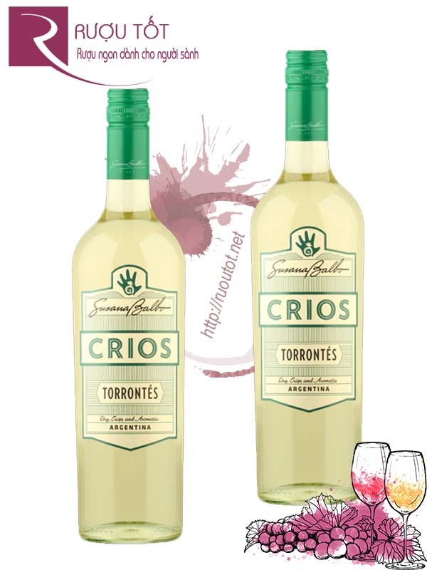 Rượu vang Crios Torrontes Susana Balbo Thượng hạng