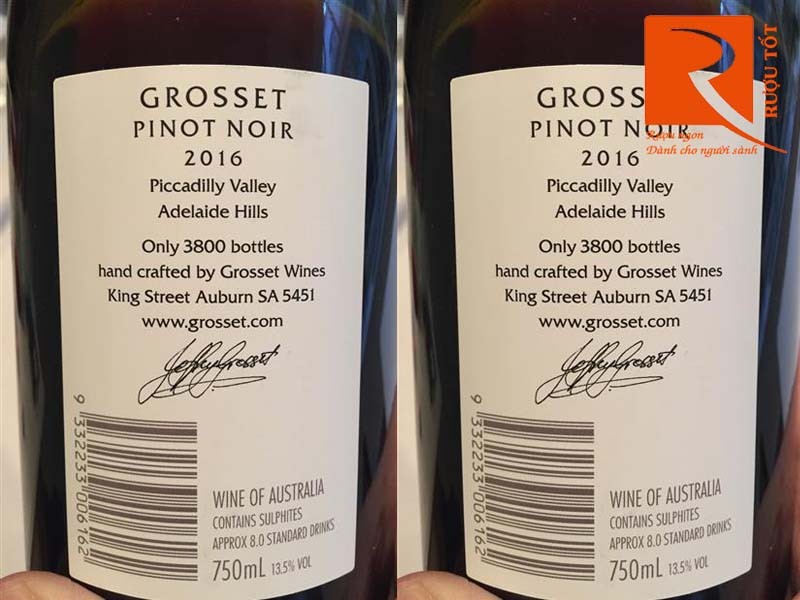 Rượu vang Grosset Pinot Noir