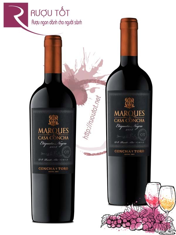 Vang Chile Marques de Casa Concha Etiqueta Negra Thượng hạng