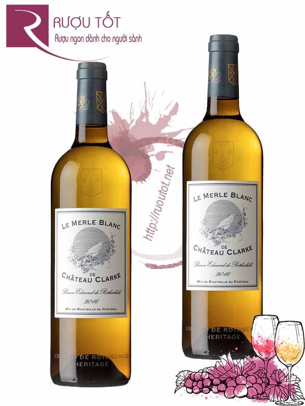 Vang Pháp Le Merle de Chateau Clarke Bordeaux Thượng hạng