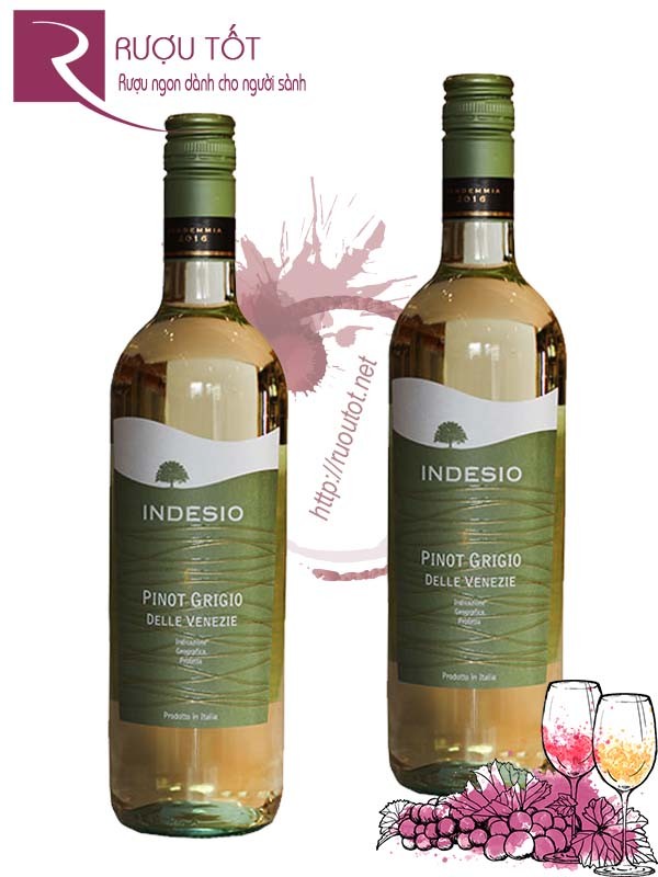 Vang Ý Indesio Pinot Grigio Thượng hạng