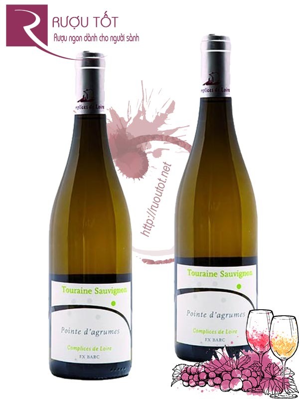 Vang Pháp Touraine Sauvignon Pointe d Agrumes Complices De Loire FX Barc