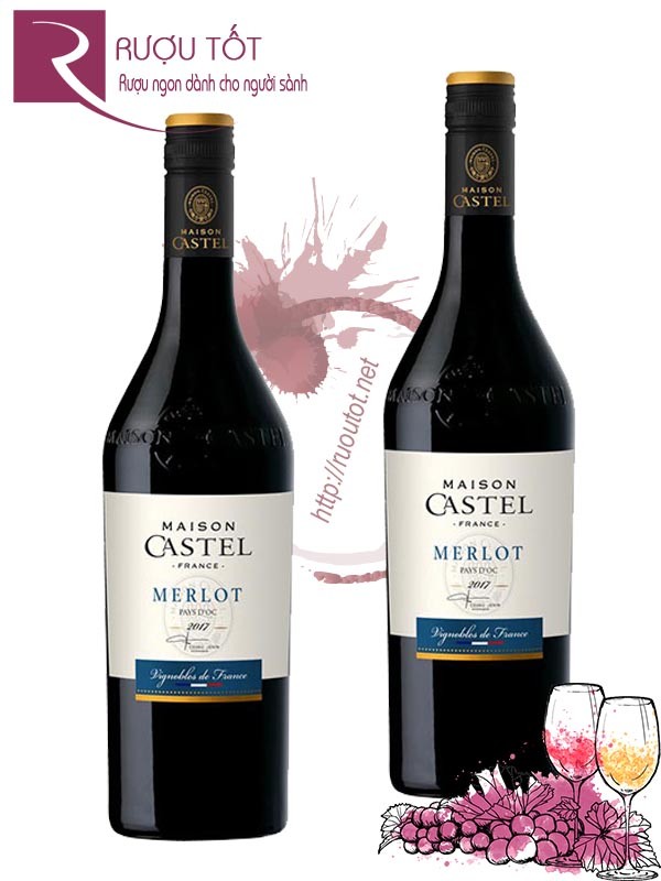 Vang Pháp Maison Castel Merlot Cao cấp