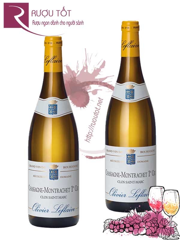 Vang Pháp Chassagne Montrachet Clos Saint Marc Olivier Leflaive Hảo hạng