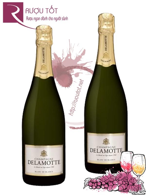 Rượu Vang Nổ Delamotte Champagne Blanc de Blancs