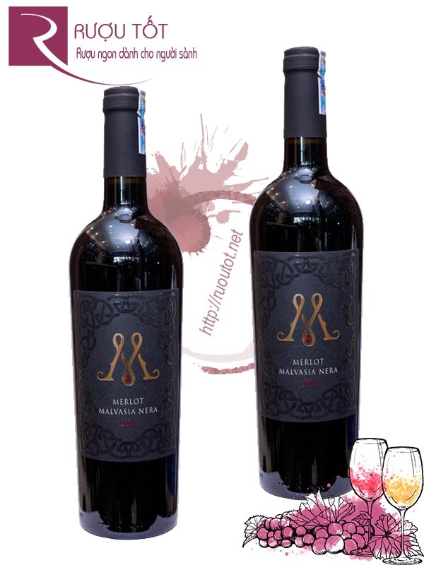 Rượu Vang Merlot Malvasia Nera M 14%