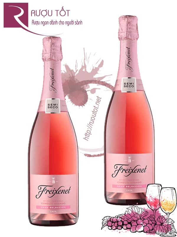 Rượu Vang Nổ Freixenet Cava Rose