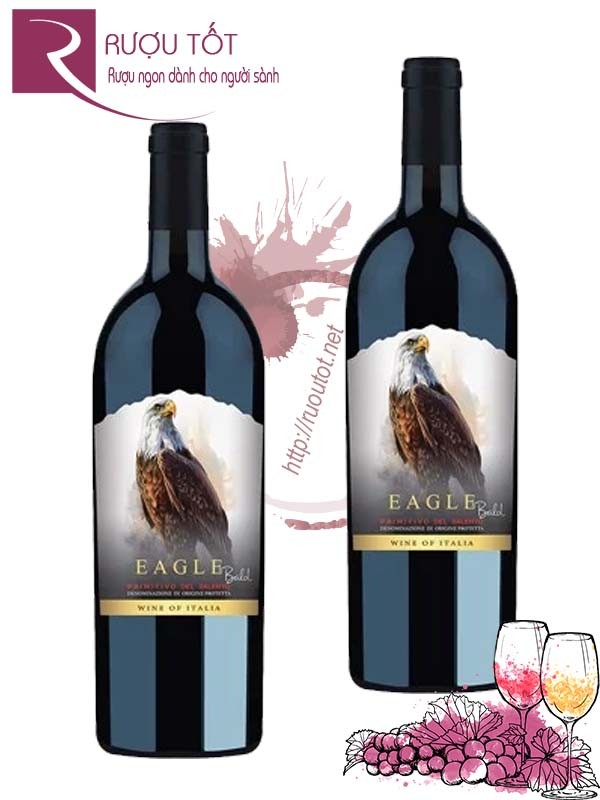 Vang Ý Eagle Bald Primitivo Salento IGP Hảo hạng