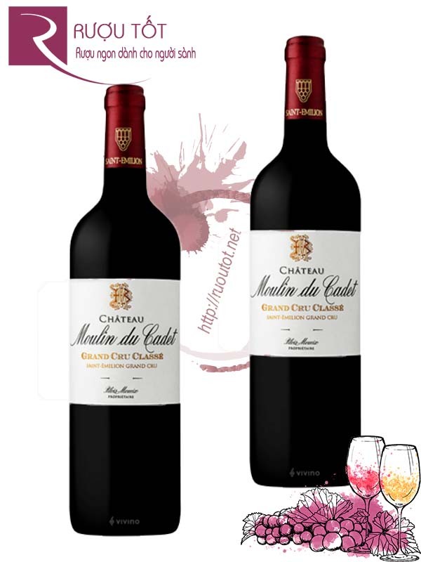 Vang Pháp Chateau Moulin Du Cadet Grand Cru Classe Saint Emilion Hảo hạng