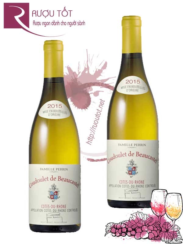 Vang Pháp Coudoulet De Beaucastel Cotes du Rhone Blanc