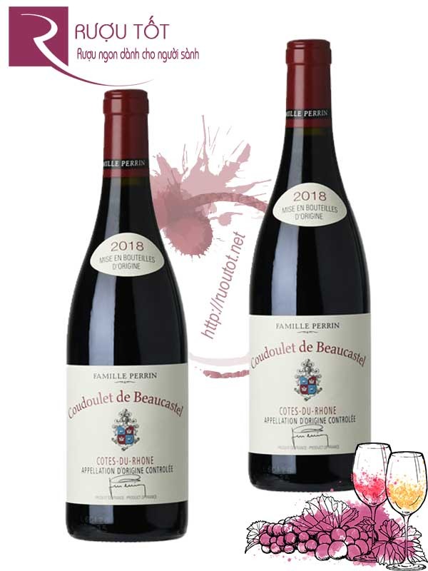 Vang Pháp Coudoulet De Beaucastel Cotes du Rhone Famille Perrin