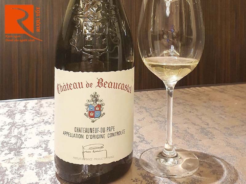 Vang trắng Chateau De Beaucastel Chateauneuf Du Pape Blanc