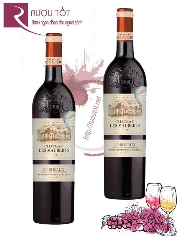 Vang Pháp Chateau Les Mauberts Bordeaux 14,5%