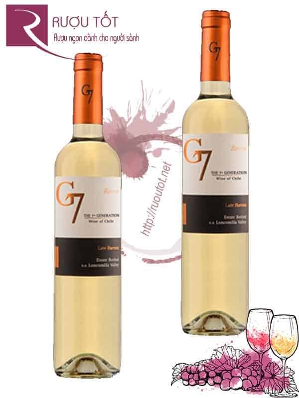 Rượu vang ngọt G7 Late Harvest Reserva Cao Cấp