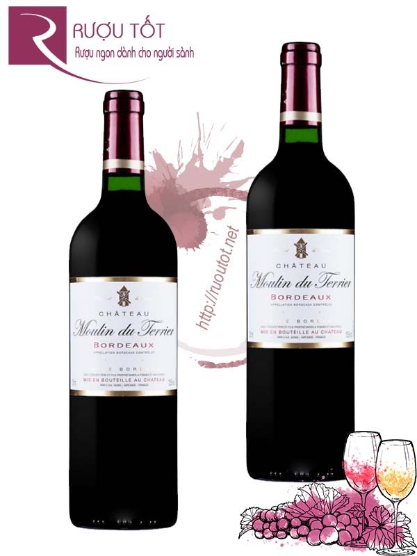 Vang Pháp Chateau Moulin Du Terrier Bordeaux Rouge Hảo hạng