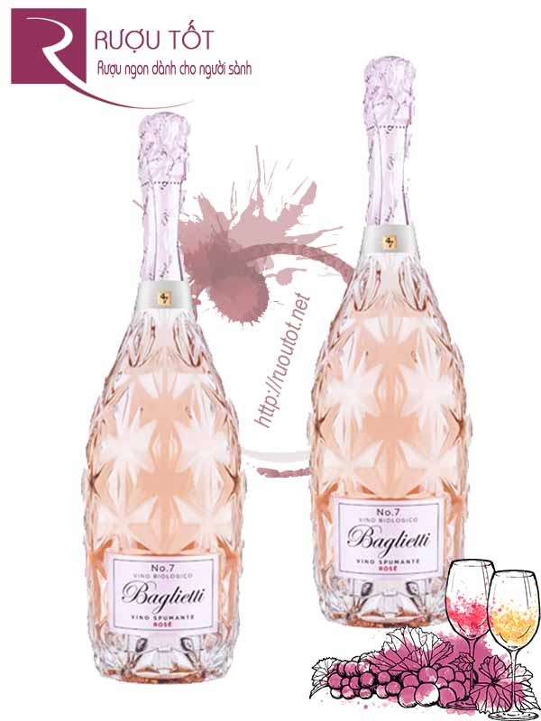 Vang Nổ Ý Baglietti Vino Spumante Rose No.7 Chính hãng