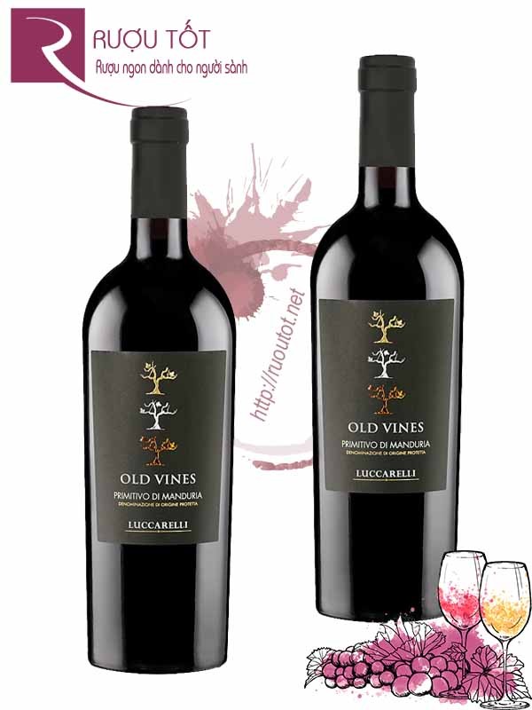 Vang Ý Old Vines Luccarelli Primitivo di Manduria Cao Cấp