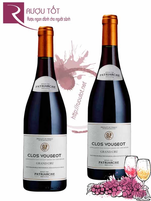 Rượu Vang Clos Vougeot Patriarche Grand Cru