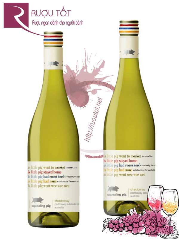 Rượu Vang Squealing Pig Chardonnay