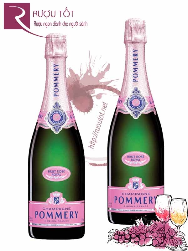 Champagne Pháp Pommery Brut Rose Hảo Hạng