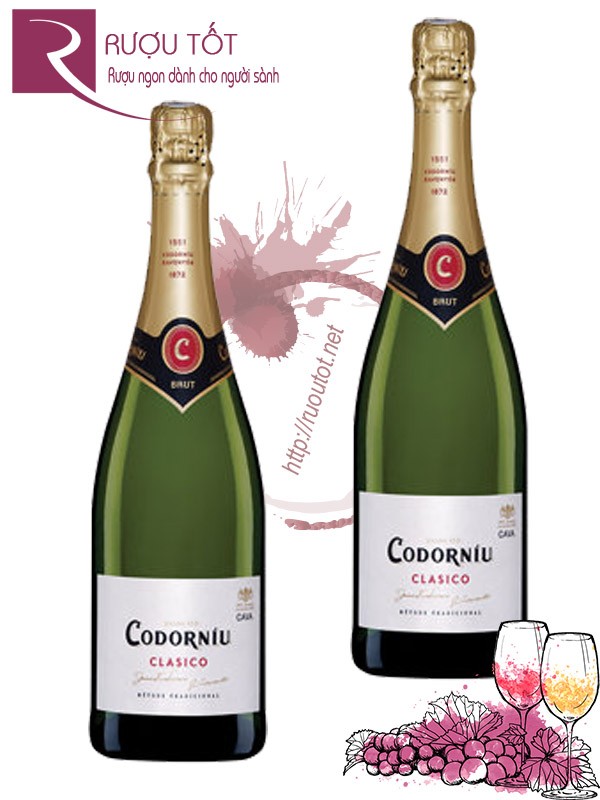 Rượu Vang Nổ Codorniu Clasico Brut Sparkling