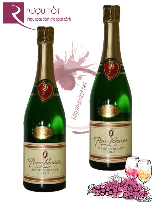 Vang Nổ Pierre Larousse blanc de blancs Brut