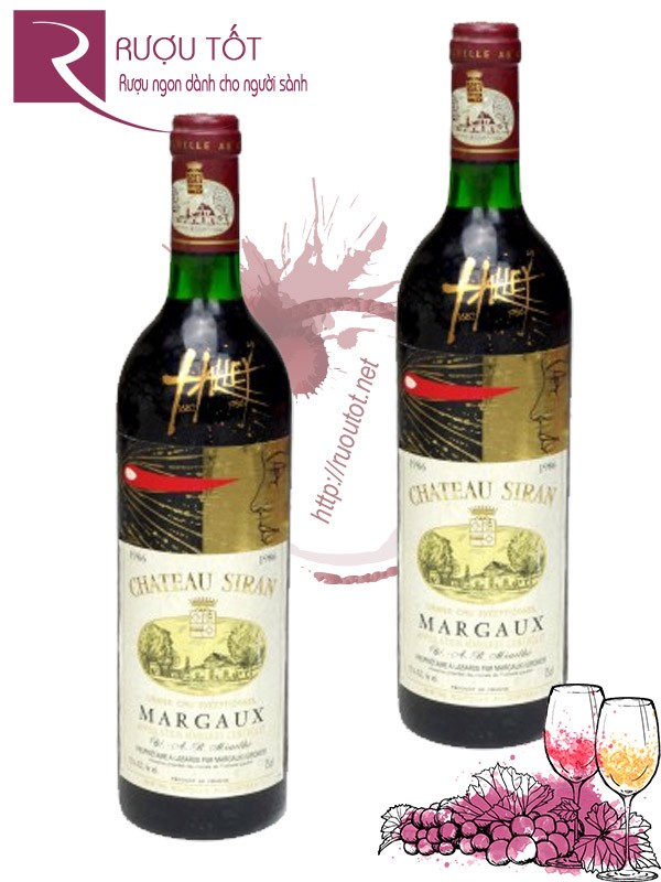 Vang Pháp Chateau Siran 1986 Margaux Thượng hạng