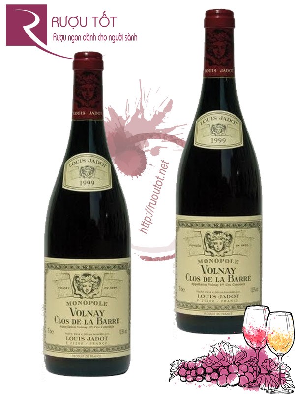 Vang Pháp Monopole Volnay Clos de La Barre Louis Jadot Hảo hạng