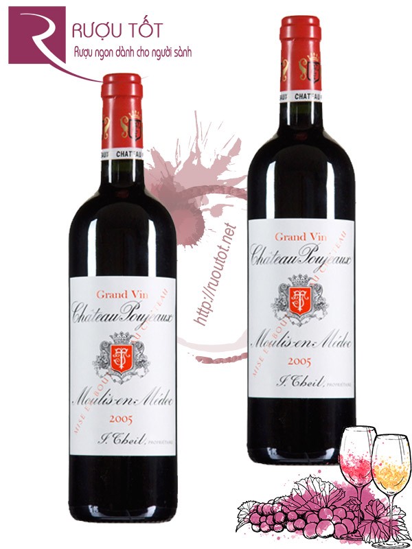 Vang Pháp Chateau Poujeaux Moulis en Medoc Thượng hạng