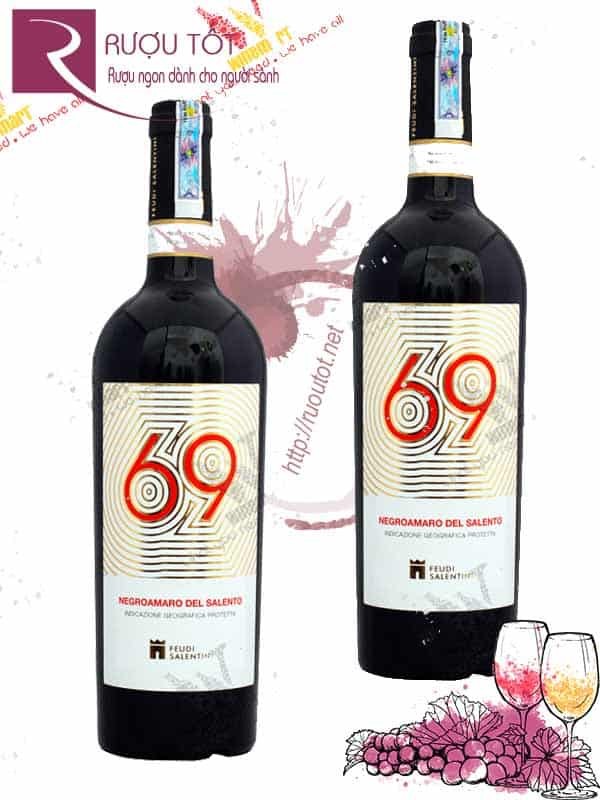 Vang Ý 69 Negroamaro del Salento