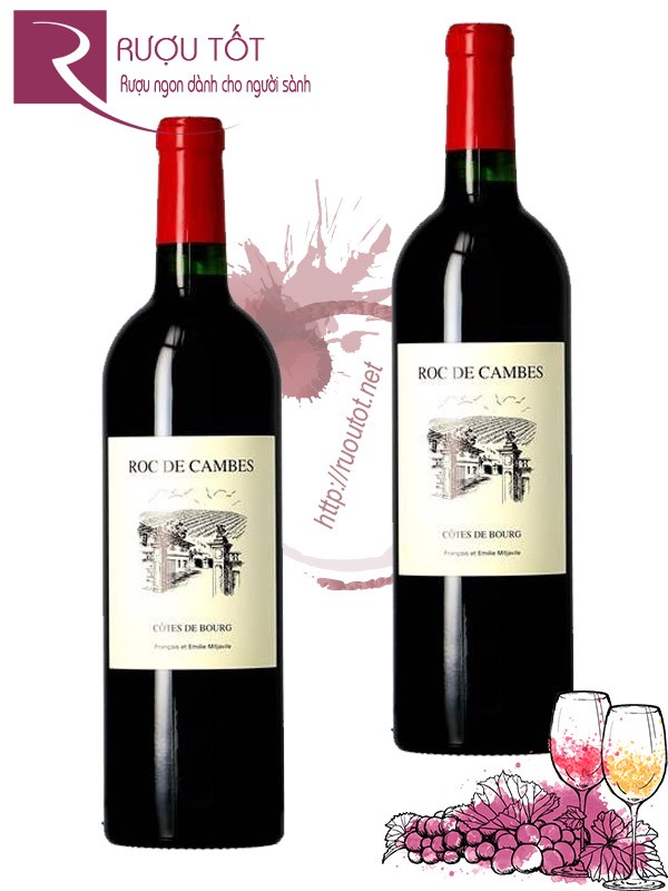 Vang Pháp Roc de Cambes Cotes de Bourg Hảo hạng