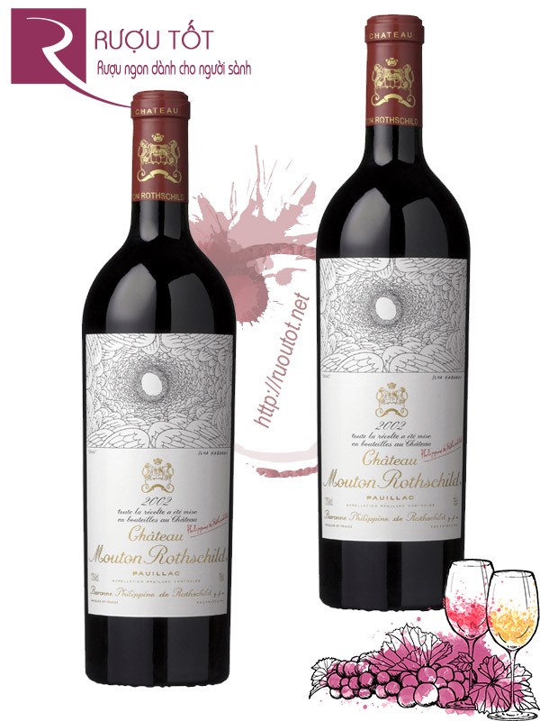 Vang Pháp Chateau Mouton Rothschild Pauillac 2002 Cao cấp