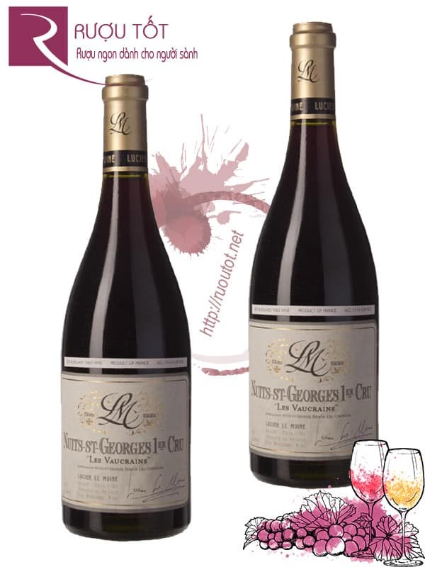 Vang Pháp Nuits st Georges Les Vaucrains Lucien Le Moine  Cao Cấp