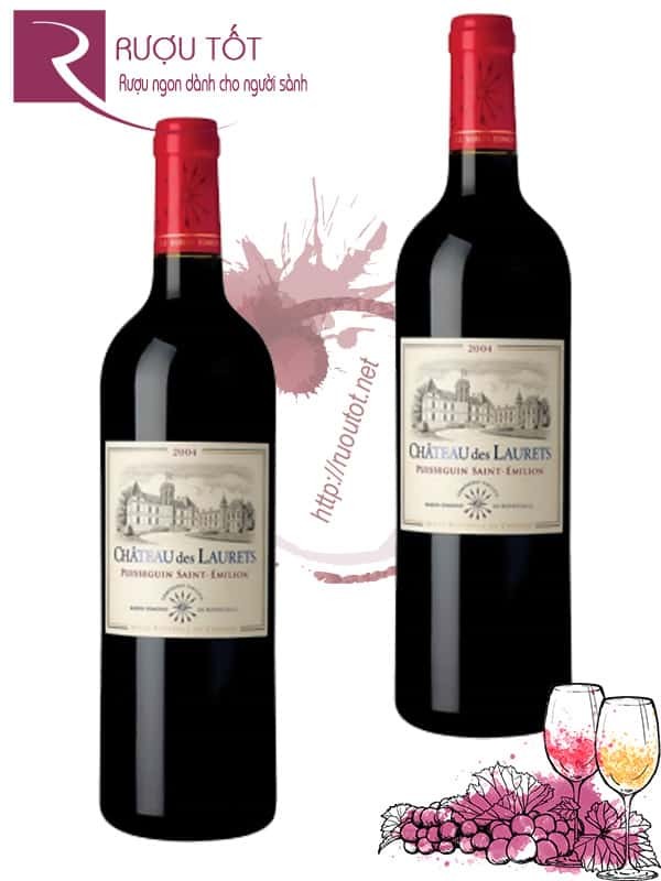 Vang Pháp Chateau des Laurets Puisseguin Saint Emilion 1.5L