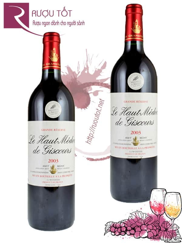 Vang Pháp Le Haut Medoc de Giscours 2012 Thượng hạng