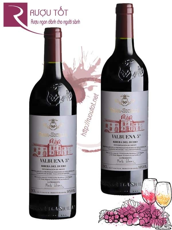 Rượu vang Valbuena 5° Tinto Ribera del Duero Vega Sicilia Thượng hạng