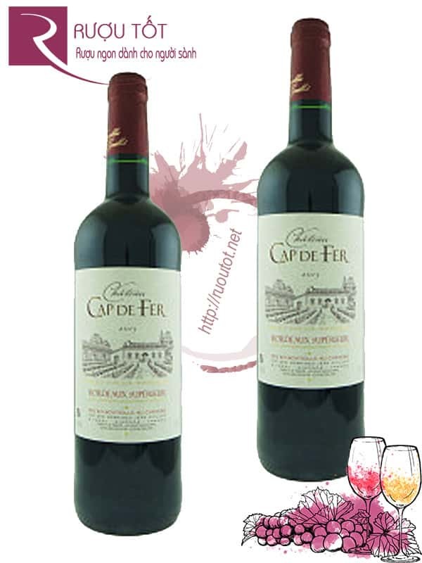 Vang Pháp Cap de Fer Chateau Bordeaux Superieur Thượng hạng