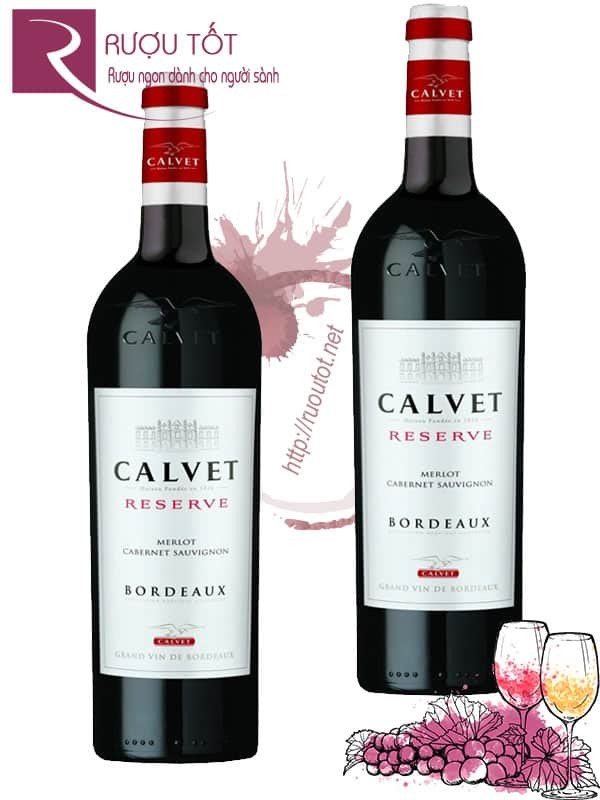 Rượu vang Calvet Reserve Bordeaux Merlot Cabernet Sauvignon