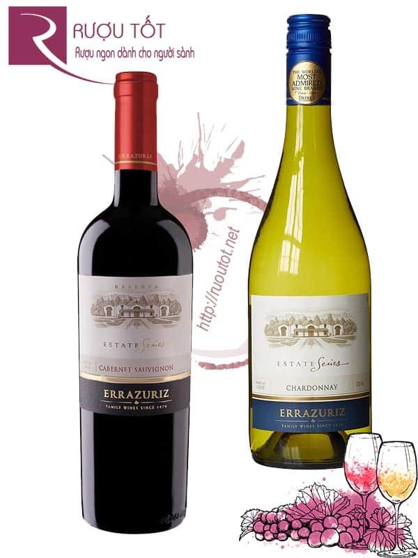 Vang Chile Errazuriz Estate Series Reserva Red - White Cao cấp