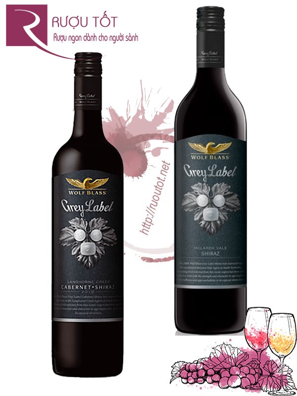 Rượu vang Wolf Blass Grey Label Cabernet Shiraz Chiết khấu cao